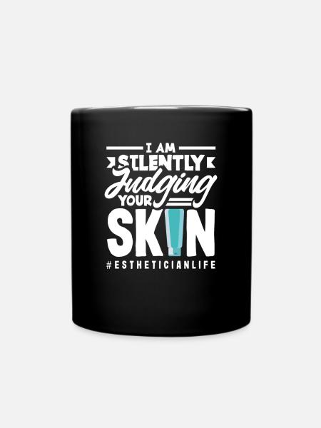 Hautpflege Kosmetikerin Kosmetik - Tasse einfarbig - Schwarz