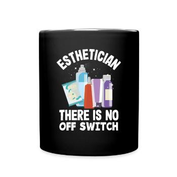 Skin Care Beautician Cosmetics - Full Colour Mug - black - Front