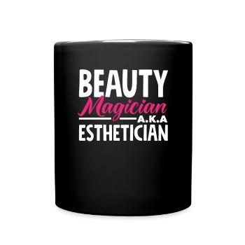 Skin Care Beautician Cosmetics - Full Colour Mug - black - Front