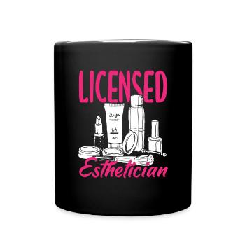 Hautpflege Kosmetikerin Kosmetik - Tasse einfarbig - Schwarz - Vorne