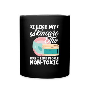 Skin Care Beautician Cosmetics - Full Colour Mug - black - Front
