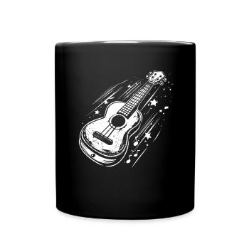 Ukulele - Tasse einfarbig - Schwarz - Vorne