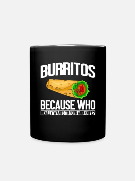 Burrito Gift - Tasse einfarbig - Schwarz