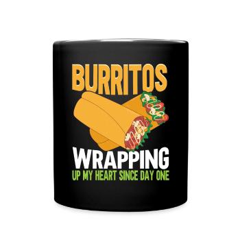 Burrito Gift - Full Colour Mug - black - Front
