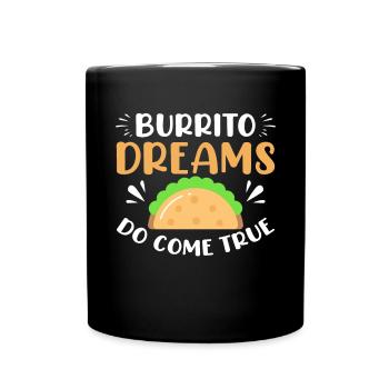 Cadeau Burrito - Mug uni - noir - Devant