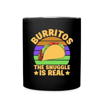 Burrito Gift - Full Colour Mug - black - Front