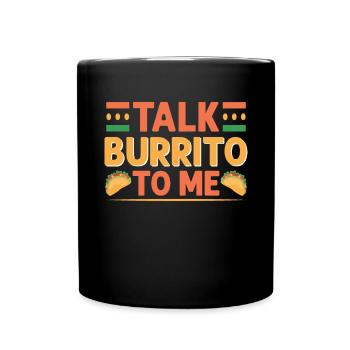 Cadeau Burrito - Mug uni - noir - Devant