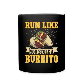 Burrito Gift - Full Colour Mug - black - Front