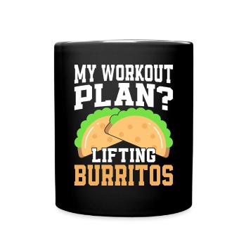 Burrito Gift - Full Colour Mug - black - Front