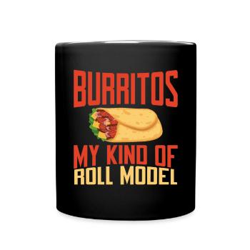 Cadeau Burrito - Mug uni - noir - Devant