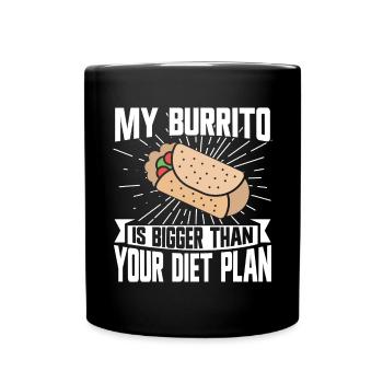 Burrito Gift - Full Colour Mug - black - Front