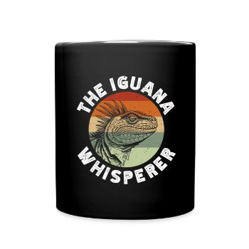 Iguanian Reptile Lover Herpetologist - Full Colour Mug - black - Front