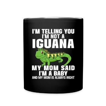 Herpétologiste amateur de reptiles iguanien - Mug uni - noir - Devant