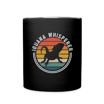 Herpétologiste amateur de reptiles iguanien - Mug uni - noir - Devant