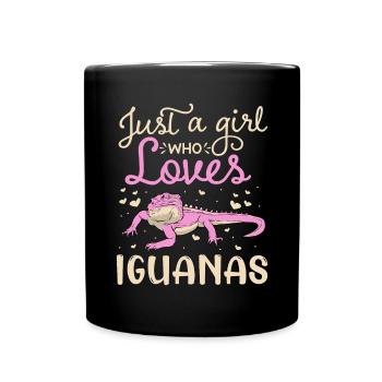 Herpétologiste amateur de reptiles iguanien - Mug uni - noir - Devant
