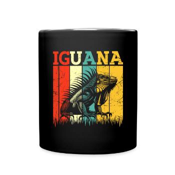 Herpétologiste amateur de reptiles iguanien - Mug uni - noir - Devant
