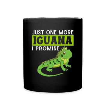 Iguanian Reptile Lover Herpetologist - Full Colour Mug - black - Front