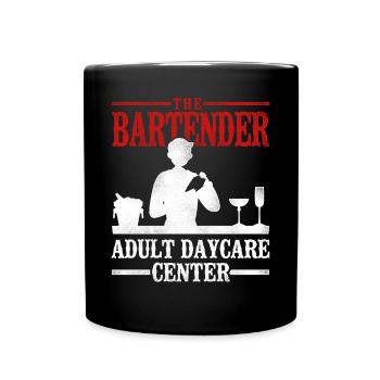 Bartender Mixologist The Bartender - Full Colour Mug - black - Front