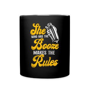 Barman Mixologue Celle qui a - Mug uni - noir - Devant
