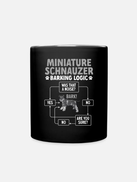 Schnauzer nain Chien Schnauzer - Mug uni - noir