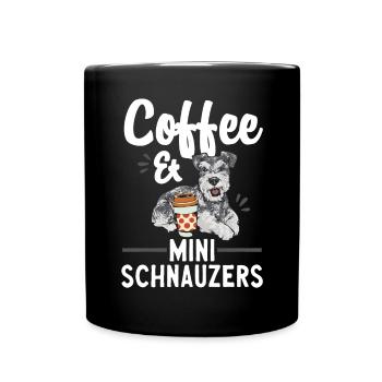 Schnauzer nain Chien Schnauzer - Mug uni - noir - Devant