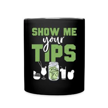 Bartender Mixologist Show Me Your - Full Colour Mug - black - Front