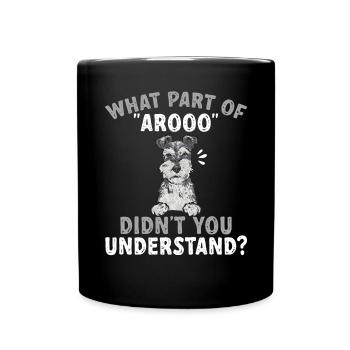 Schnauzer nain Chien Schnauzer - Mug uni - noir - Devant