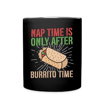 Cadeau Burrito - Mug uni - noir - Devant