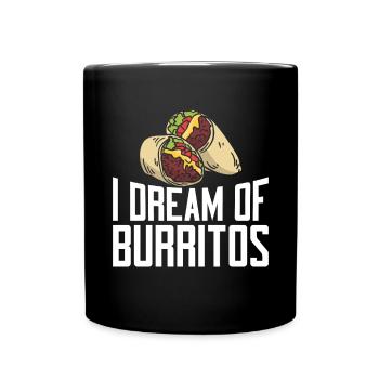 Cadeau Burrito - Mug uni - noir - Devant