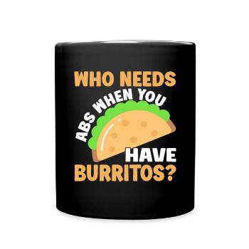 Burrito Gift - Full Colour Mug - black - Front