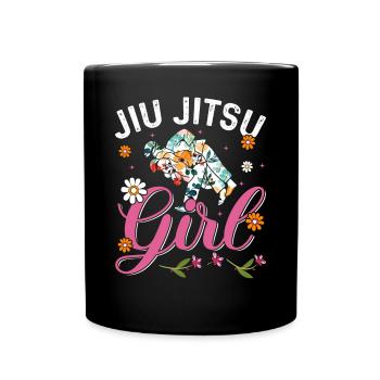 Jiu Jitsu Girl - Funny Brazilian Jiu Jitsu Girl - Full Colour Mug - black - Front