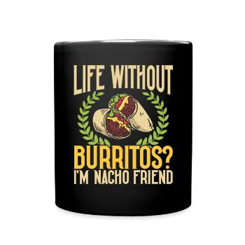 Burrito Gift - Full Colour Mug - black - Front