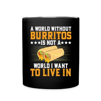 Burrito Gift - Full Colour Mug - black - Front