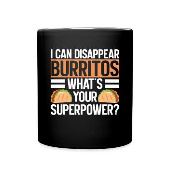 Burrito Gift - Full Colour Mug - black - Front