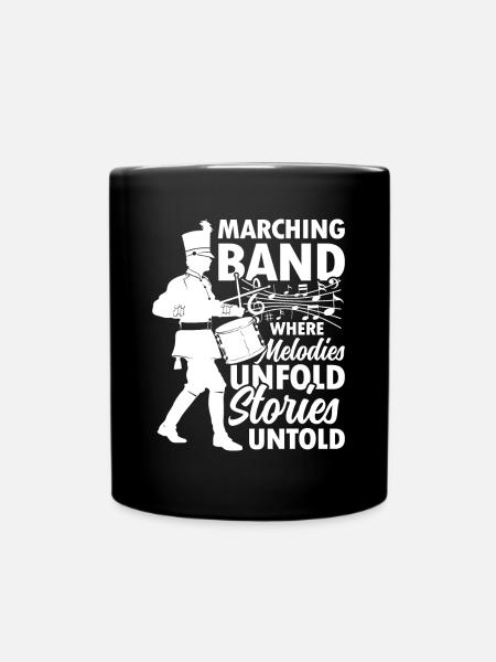 Marching Band Where Melodies Unfold Stories - Tasse einfarbig - Schwarz