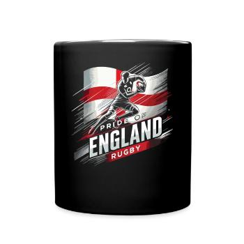 Pride of England Rugby - Full Colour Mug - black - Front