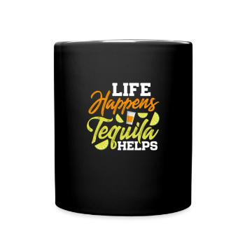 Tequila Sunrise Saufen Party Mexiko Geschenk - Tasse einfarbig - Schwarz - Vorne