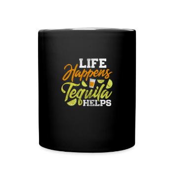 Tequila - Tasse einfarbig - Schwarz - Vorne