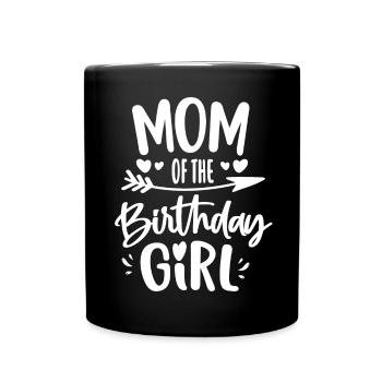 Cadeau d’anniversaire de la mère de la fille d’anniversaire de la maman de l’anniversaire - Mug uni - noir - Devant