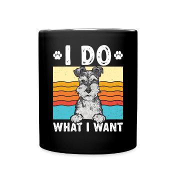 Schnauzer nain Chien Schnauzer - Mug uni - noir - Devant