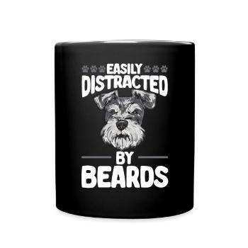 Miniature Schnauzer Dog Schnauzer - Full Colour Mug - black - Front