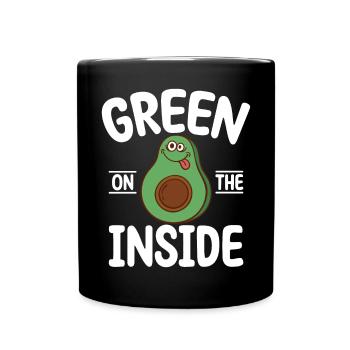 Avocado Gifts - Tasse einfarbig - Schwarz - Vorne