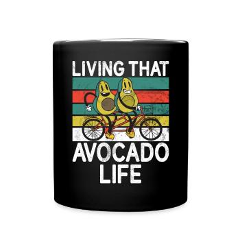 Avocado Gifts - Tasse einfarbig - Schwarz - Vorne