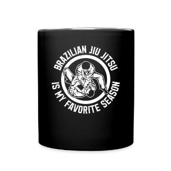 Brazilian Jiu Jitsu Is My Favorite Season - Brazil - Tasse einfarbig - Schwarz - Vorne