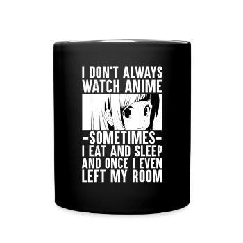 Anime Cosplay Kawaii Japan Anime - Tasse einfarbig - Schwarz - Vorne