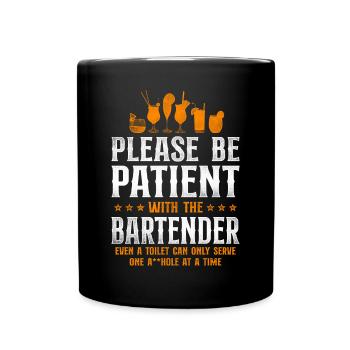 Bartender Mixologist Please Be - Full Colour Mug - black - Front