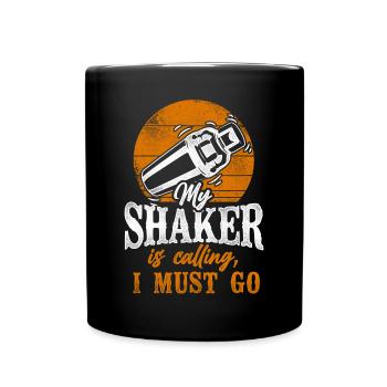 Bartender Mixologist My Shaker Is - Full Colour Mug - black - Front