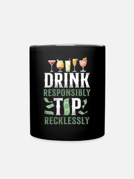 Bartender Mixologist Drink - Tasse einfarbig - Schwarz