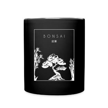 Bonsai Chinese Hanzi Penjing Indoor Bonsai - Full Colour Mug - black - Front