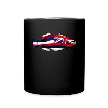 Humuhumunukunukuapuaa Hawaii Flag Hawaii Reef Dr - Full Colour Mug - black - Front